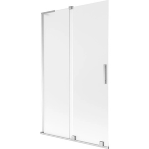 Mexen Velar L вана параван 2-крилен плъзгащ се 110 x 150 см, матиран, хром - 896-110-003-31-01 (896-110-003-31-01)