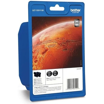 Image 1 of Brother LC1100HYBKBP2 Black Twin Pack