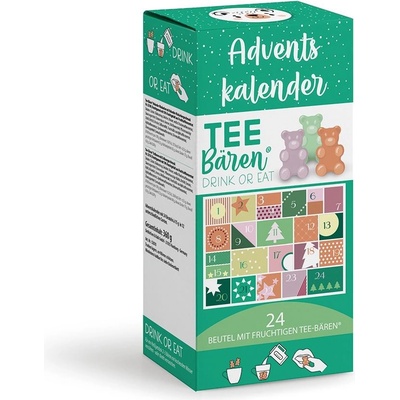 Café Cult Cafe Cult Adventní kalendář čajové medvídky 24 ks green