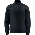 ProJob 2128 sweatshirt 1/Мъжки суитшърт с 2 ципа и 1/2 цип, здрав, черен, xs (64212800200)