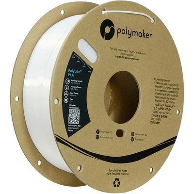 Polymaker PolyLite Silk PLA White 1,75mm 1kg