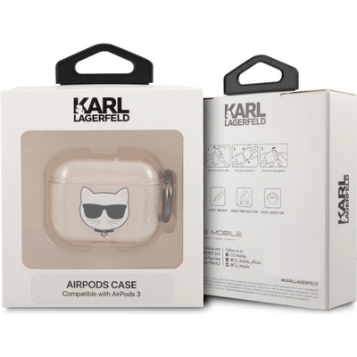 Karl Lagerfeld Apple AirPods 3 cover Glitter Choupette KLA3UCHGD
