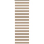vidaXL Зеброва щора, пясъчно кафява, 75x230 см, ширина на плата 70, 9 см, полиестер (4014594)