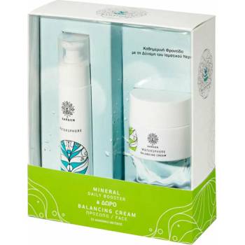 Swiss Energy Промо сет балансиращ крем за мазна кожа + бустър за лице, Garden Watersphere Mineral Daily Booster 50ml & Balancing Cream 50ml