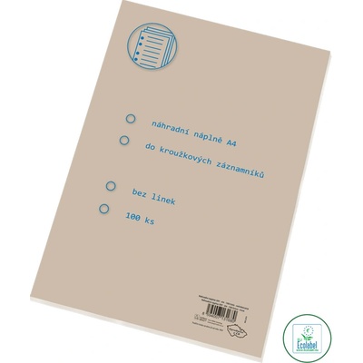 náhr. vložky A4, 100 listů, čisté (2970 recy)