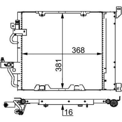 Kondenzátor, klimatizace MAHLE AC 376 000S (AC376000S)