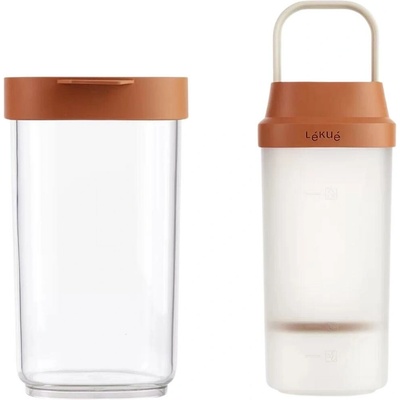 Lékué Veggie Drinks Maker vrchnák 2 ks + litrová nádoba 2 ks + ergonomický filter 1 ks