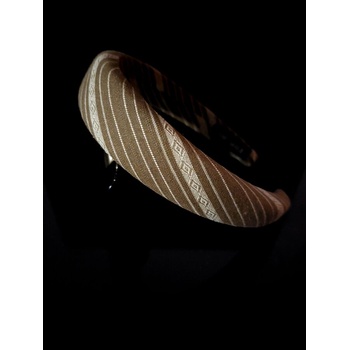 Radi handmade Диадема кафява с светли орнаменти (727)