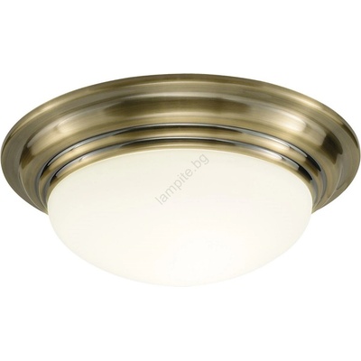 där lighting group Där Lighting BAR5075 - Таванно осветително тяло за баня BARCLAY 1xE27/60W/230V Ø 38 см месинг (EN0734)