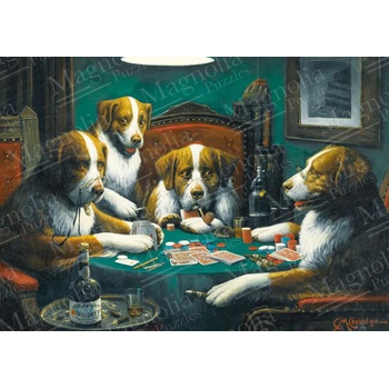 Magnolia - Puzzle Dogs Playing Poker - 1 000 piese