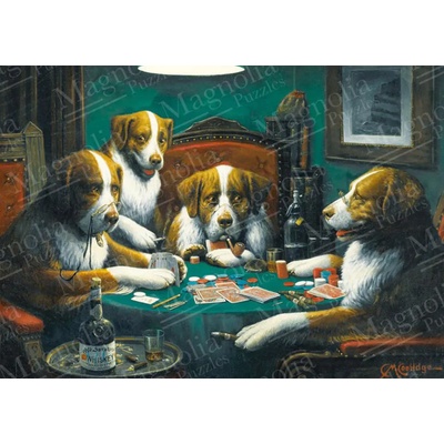 Magnolia - Puzzle Dogs Playing Poker - 1 000 piese