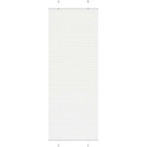 vidaXL Плисирана щора Бяла 75x200 cm Ширина на плата 74, 4 cm Полиестер (4015512)