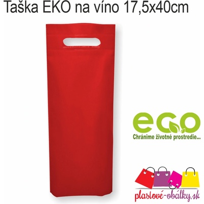 Taška EKO na víno Farba: Červená