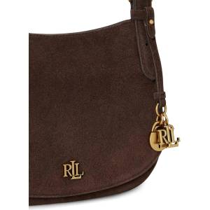 Ralph Lauren чанта crossbody дамска от велур (431P15642)