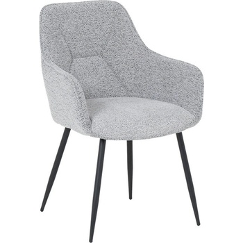 Carmen Трапезен стол Carmen BARNET, до 120kg. , дамаска, прахово боядисана метална база, сив (bt-3532405)