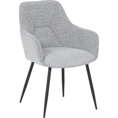 Carmen Трапезен стол Carmen BARNET, до 120kg. , дамаска, прахово боядисана метална база, сив (bt-3532405)