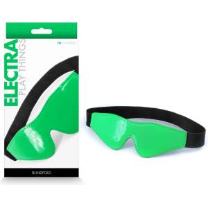  Маска за очи, електриково зелен цвят - Electra Blindfold Green (NSTOYS0950)