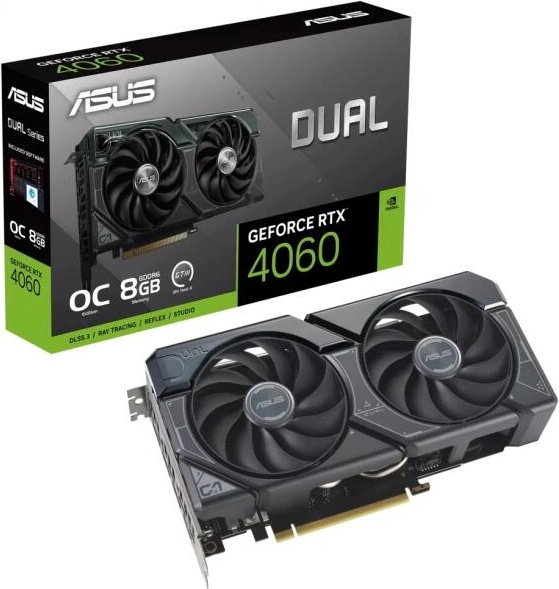 ASUS GeForce RTX 4060 Dual OC 8GB GDDR6 128bit (DUAL-RTX4060-O8G/90YV0JC0-M0NA00)