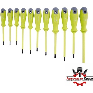 CARMOTION Отвертки изолирани 11бр в к-т - 63408 (73117) - avtochastikrasi