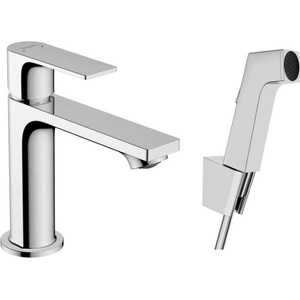 Hansgrohe Rebris E - Смесител за мивка с хигиенен душ, хром 72216000 (72216000)