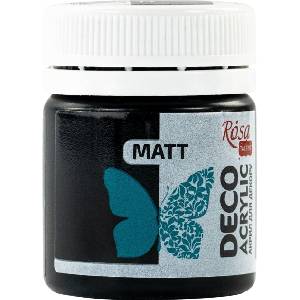 Rosa Talent АКРИЛНА боя Black (17) Mat 20 ml 1 бр (20017)