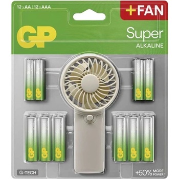 GP Batteries B0161M Super AA 12pcs + AAA 12pcs батерии + вентилатор (B0161M)