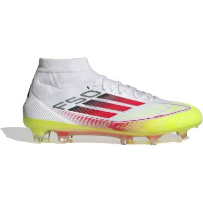 Adidas Дамски футболни бутонки Adidas F50 Pro Mid-cut Womens Firm Ground Football Boots - White/Red