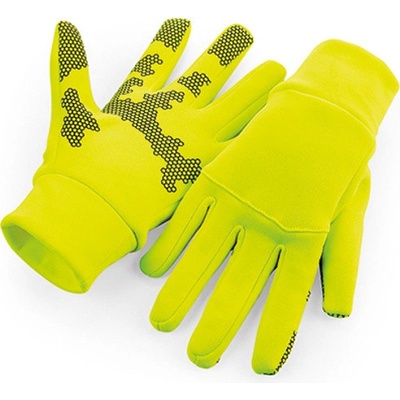 Beechfield B310 softshellové športové rukavice fluorescent yellow