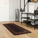 vidaXL Каса за килим MARSA Черно 50 x 100 cm Полиестер и PVC (42023278)