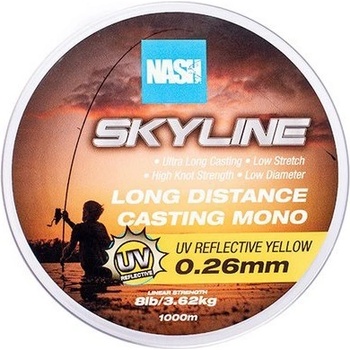 Kevin Nash Skyline Mono UV Yellow 1000 m 0,28 mm 4,53 kg