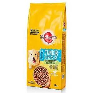 PEDIGREE Junior - Гранули пилешко и ориз за подрастващи кучета от средни породи 12 кг - galabari