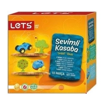 LET'S Пластилин 2 цвята + форми Let's L-8442