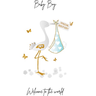 Artige Поздравителна картичка Artige , Добре дошъл на света, малък принц