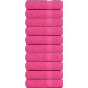 vidaXL Кърпи за душ FROGN 10 бр. Розови 70x140 см 360 г/м2 (137051)