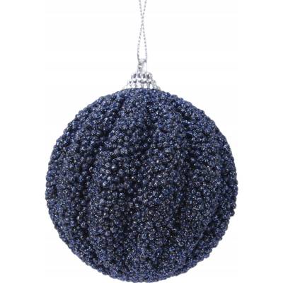 Decoris Vianočná guľa zdobená vianočná guľa 8 cm 1 ks