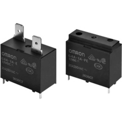 Omron, G4A-1A-E-DC24 napájecí relé, monostabilní, 1 cívka, 250 V/AC, 20 A, 1 ks