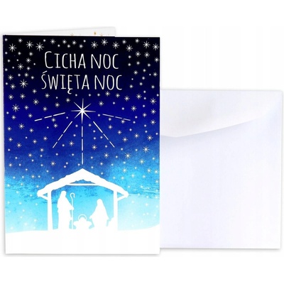 VIANOČNÁ POHĽADNICA TICHÁ NOC SVIATKY NOC
