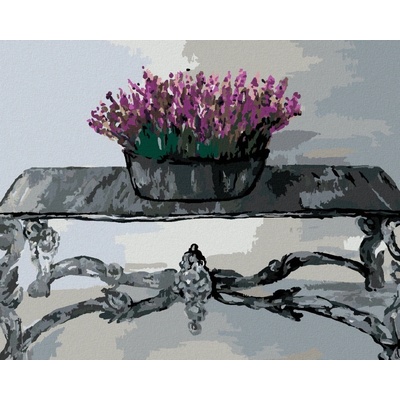 zuty Malování Podle Čísel Levandule Na Dekorativním Stolku 80 x 100 Cm Plátno 8596530106500