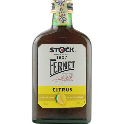 Fernet Stock Citrus 27% 0,2 l (čistá fľaša)
