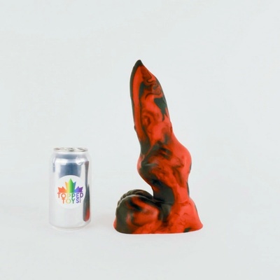Topped Toys Kyon 110 Forge Red prémiové silikonové dildo 26,5 x 8,8 cm