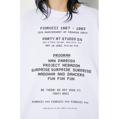 Fiorucci Памучна тениска Fiorucci Invitation Print (U01FPTSH107CJ01WH01)