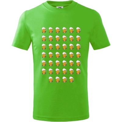 Narodeniny 40x pivo tričko detské Apple Green