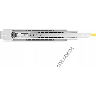 SucceBuy Výsuvy do zásuviek 132,1 cm nosnosť 226,8 kg dvojitý zámok