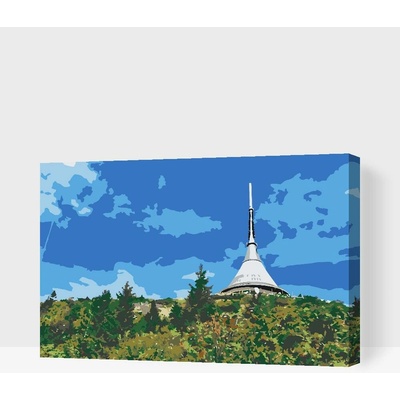 Painting Queens Malování podle čísel Ještěd 40 x 60 cm bez rámu a bez vypnutí plátna PBN/JESTED/40 x 60/WO – Zboží Dáma