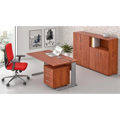 NABYTEK-DESIGNOVY.CZ - ZEP 1.6 03 Sestava kancelářského nábytku Komfort 1.6 calvados