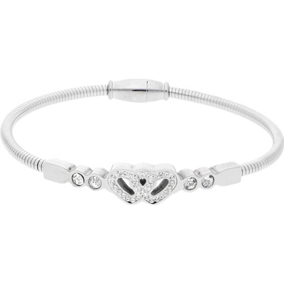 Ewena náramek z chirurgické oceli srdíčka SL384