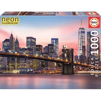 Educa Edu19269 Бруклинския мост, неон - пъзел 1000 части (edu19269)