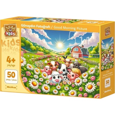 Art Puzzle Детски пъзел Art Puzzle от 50 XXL части - Утринни усмивки (35322)