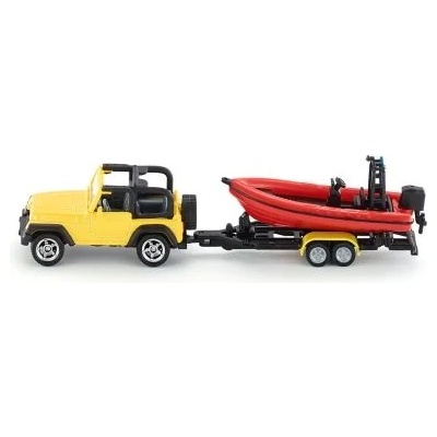 SIKU - Комплект джип с ремарке и лодка Jeep with boat (1658)