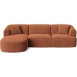 Cosmopolitan Design Теракотен ъглов диван от рипсено кадифе (ляв ъгъл) Campi - Cosmopolitan Design (COS_LC_L_266_F1_CAMPI3)